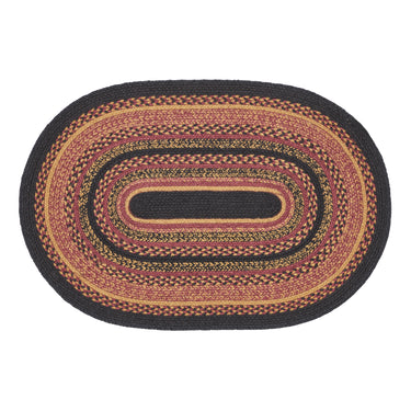 Heritage Farms Jute Braided Rug Oval with Rug Pad 24